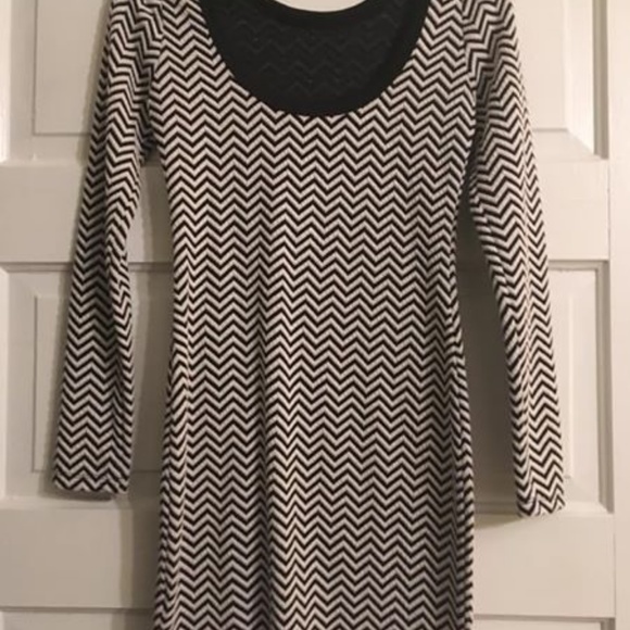 Black/White Chevron Dress - Picture 2 of 2